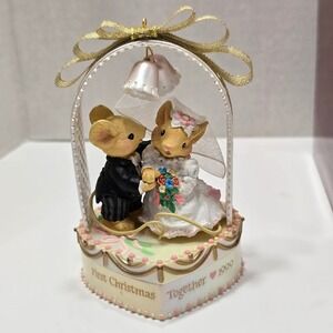 Carlton Cards 1999 'First Christmas Together' Two-Mice Ornament Box